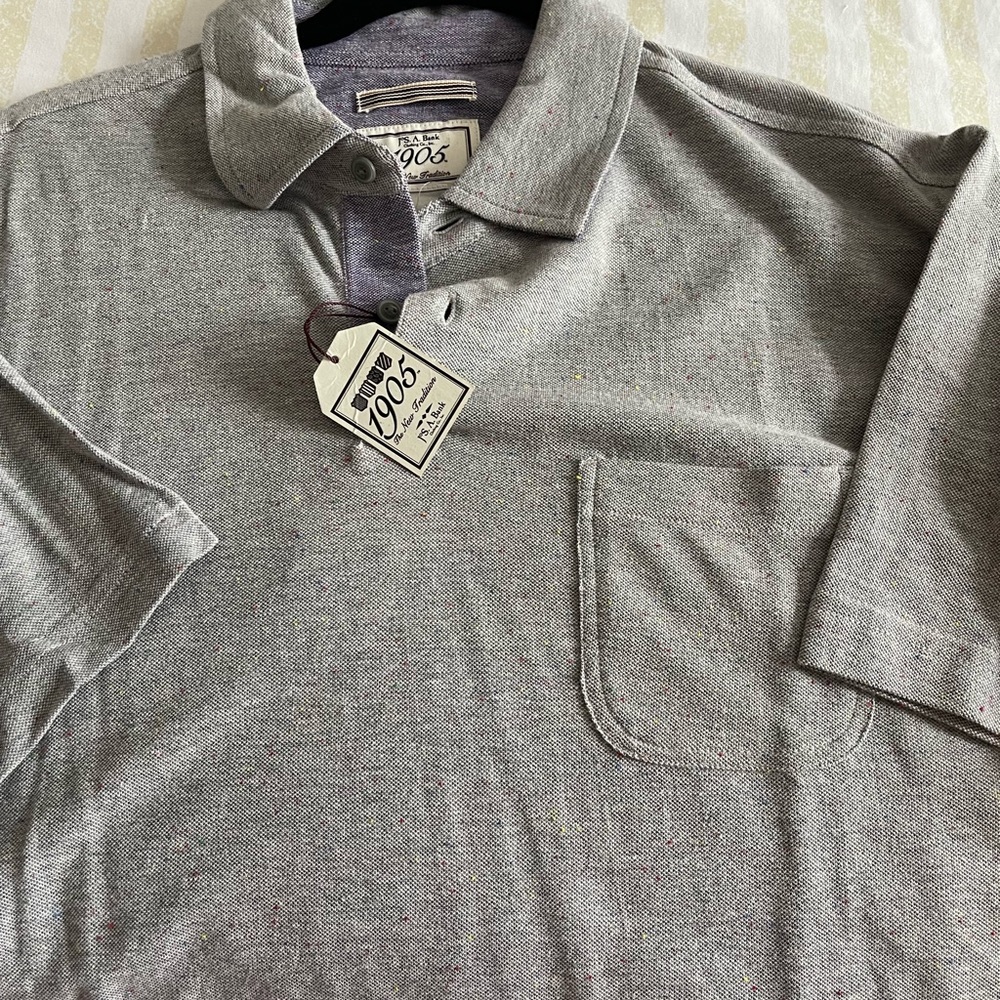 Brand new Jo s Bank 1905 Color gray Excellent for Golf and Casual attire